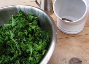 Tear Kale into Bits for Kale Chips